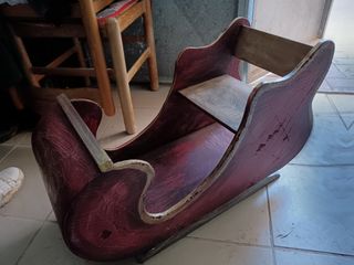 Slitta natalizia legno 70x30