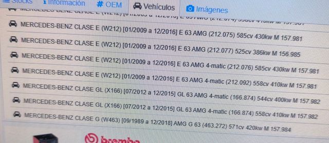 Pastillas de Freno Mercedes Benz Sin estrenar.