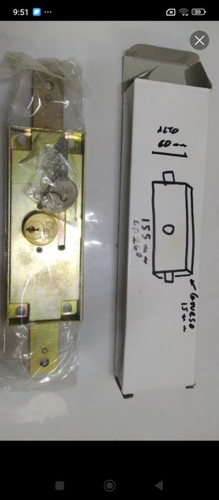 Cerradura para persiana metálica