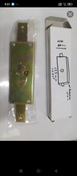 Cerradura para persiana metálica