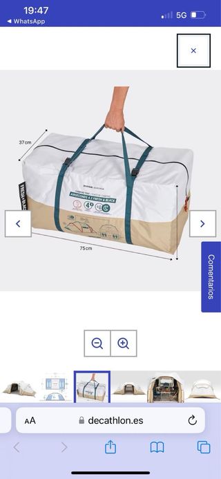 Carpa Decathlon 4 personas