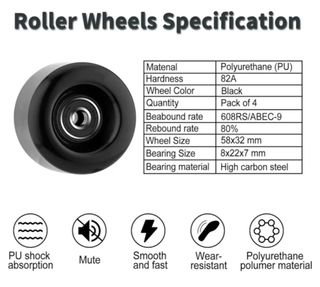 Patines de 4 ruedas blancos