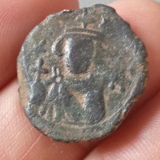 Espectacular Moneda bizantina Justiniano I Follis 