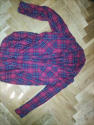 Camisa cuadros roja y chaqueta roja Talla M