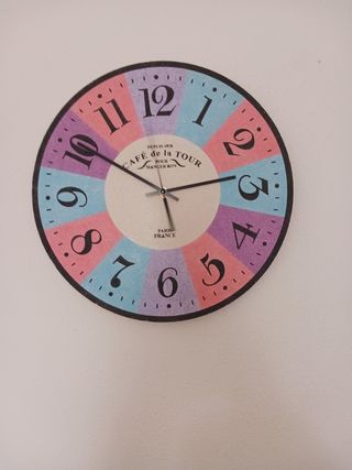 Reloj de arena  38cm con arena de colores