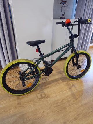 Bici BMX Verde 20 Wipe 500 (9-14 Años)