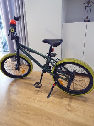 Bici BMX Verde 20 Wipe 500 (9-14 Años)