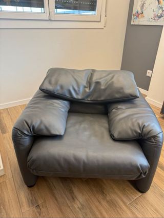 Divano Cassina Maralunga in pelle sintetica