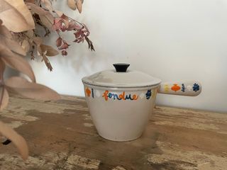 Olla Fondue Vintage Blanca Le Creuset