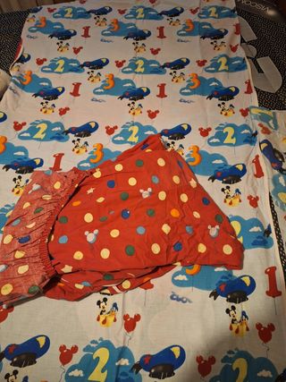 Funda Cama Infantil Mickey y Aviones