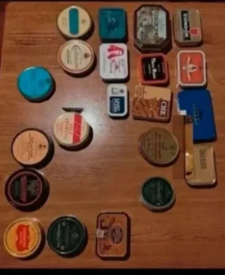 Lotto 21 scatole da collezione vintage vuote