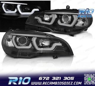 FAROS BMW X5 E70 07-13 TUBE LIGHT DRL BLACK