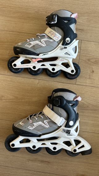 Patines Oxelo Fitness Gris Talla 32-35