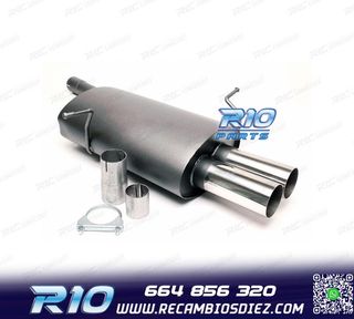 SILENCIOSO ESCAPE PARA BMW SERIE 3 E46 1998-2001 x2