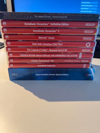 Pack 9 Juegos Nintendo Switch + steelbook + regalo
