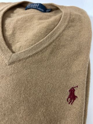 Polo Ralph Lauren Jersey Lana Pura Talla XXL