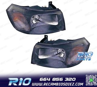 FAROS PARA FORD TRANSIT 00-06 FONDO NEGRO