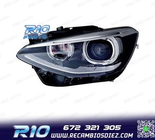 FARO IZQ XENON PARA BMW F20 F21 10-14 LED FONDO NEGRO