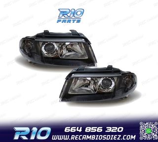 FAROS AUDI A4 B5 99-01 FONDO NEGRO