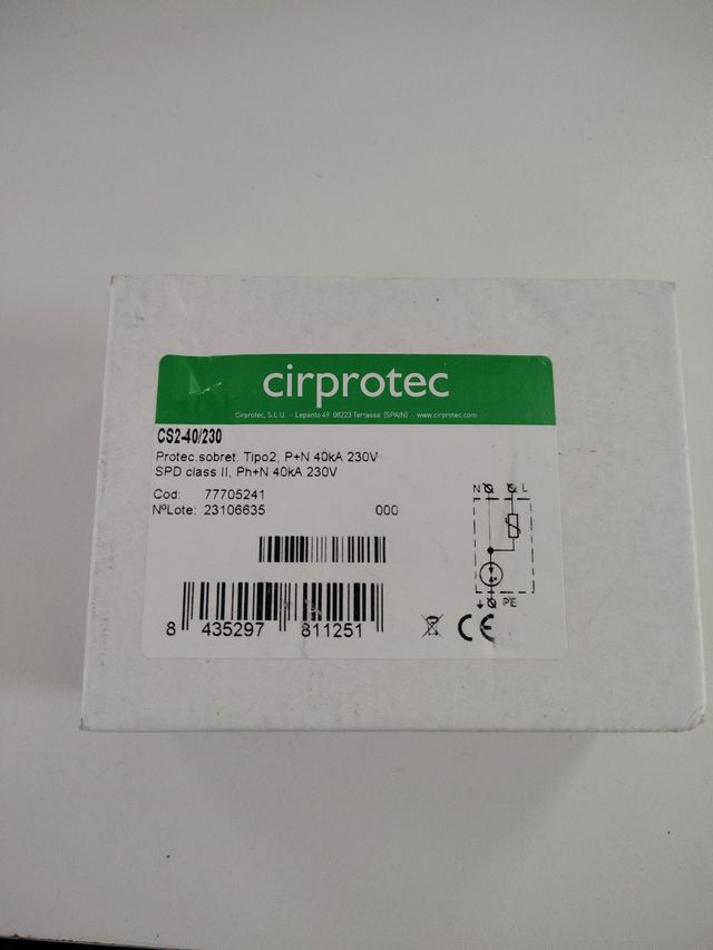 Protector Sobretensiones Cirprotec CS2-40/230