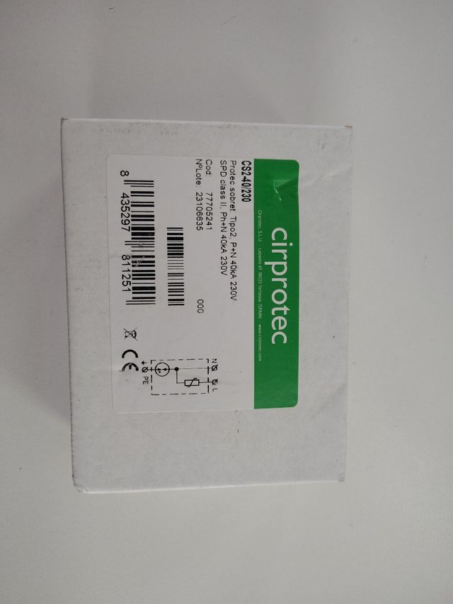 Protector Sobretensiones Cirprotec CS2-40/230