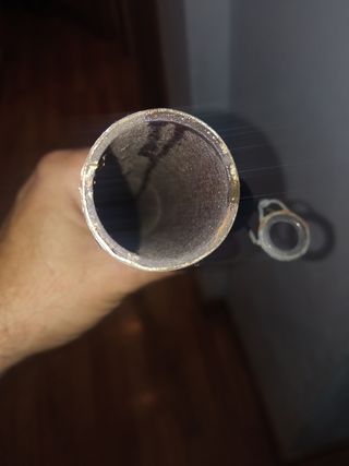 Antigua caña de pescar de tres tramos