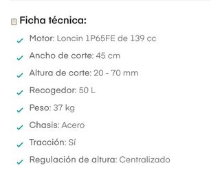 Cortacésped gasolina