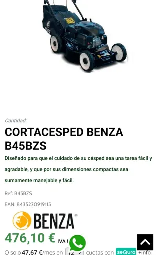 Cortacésped gasolina