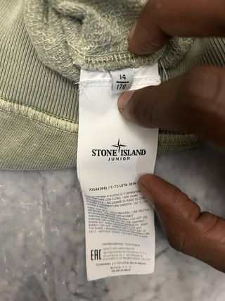 Stone Island Felpa Verde