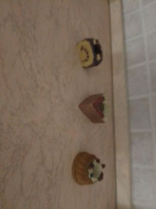 Porta stuzzicadenti in vetro e resina 3 pezzi