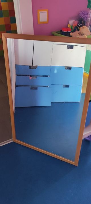 Espejo de madera