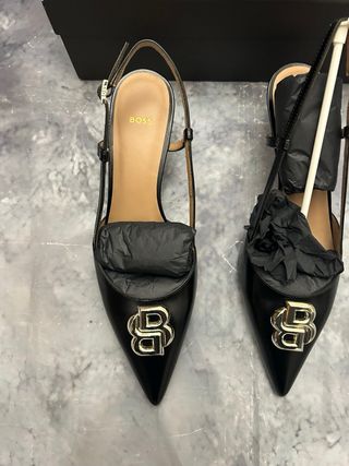 Scarpe Hugo Boss nere con logo