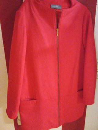 Chaqueta de entretiempo roja