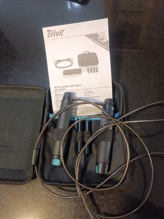 Comba Crivit con Pesas y Accesorios