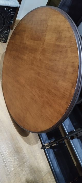 Mesa redonda madera maciza 100cm