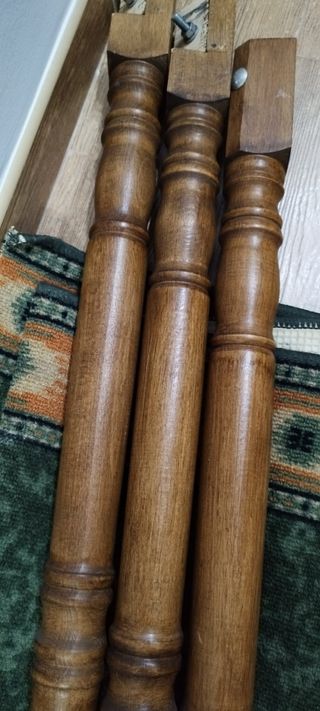 Mesa redonda madera maciza 100cm