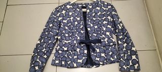Chaqueta Purificación García Azul y Blanca