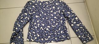 Chaqueta Purificación García Azul y Blanca