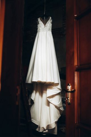 Vestido de Novia Blanco. 
Talla ajustable de XS-M