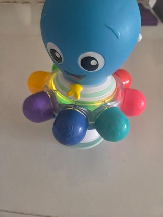 Pulpo Juguete Ventosa Movimiento Luces