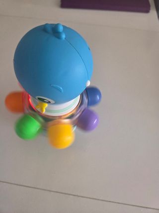 Pulpo Juguete Ventosa Movimiento Luces