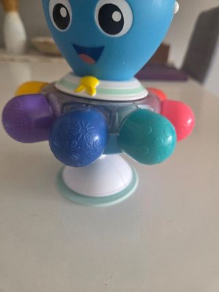 Pulpo Juguete Ventosa Movimiento Luces