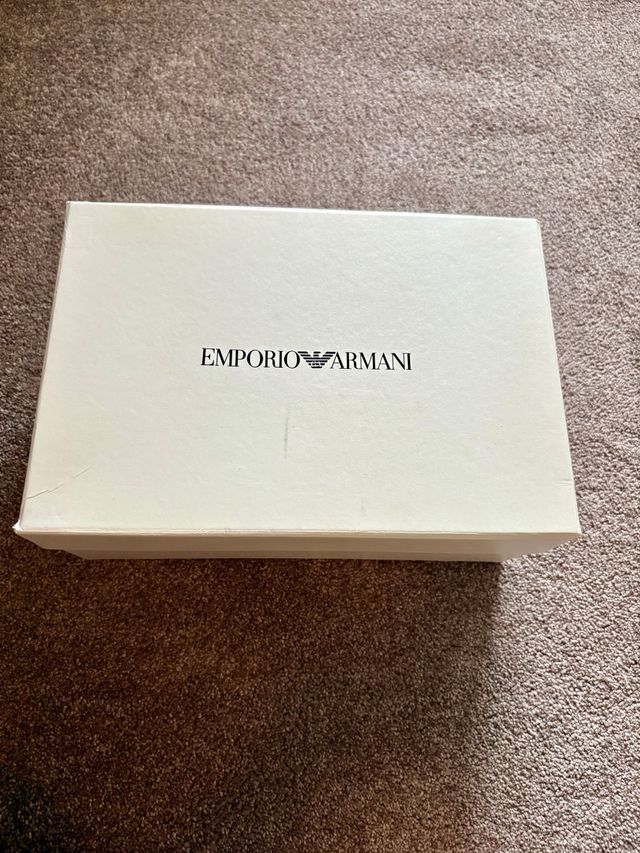 Emporio Armani Sneakers Nere Taglia 38,con scatola