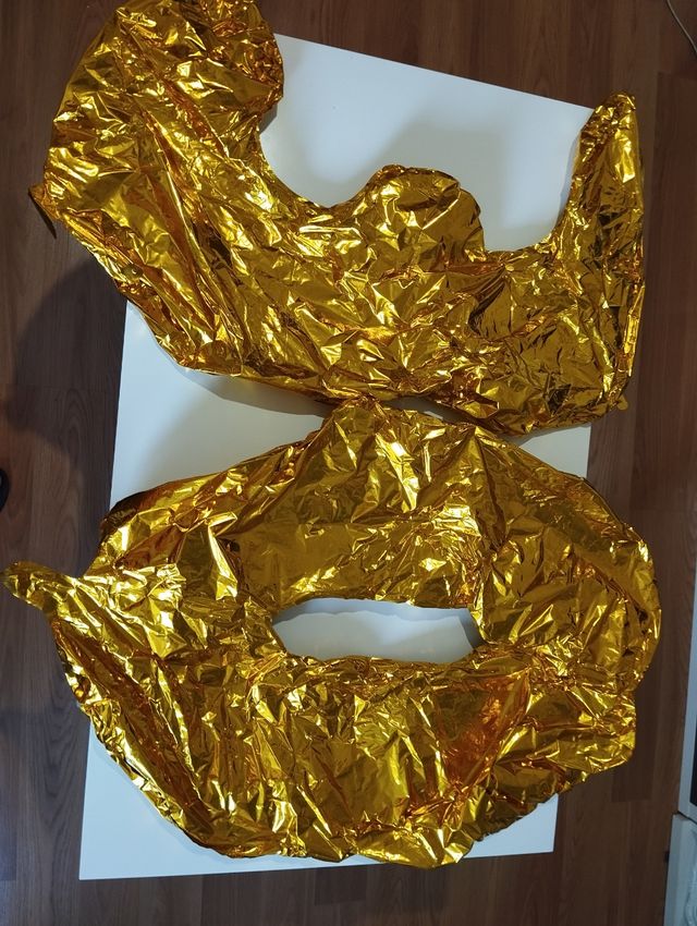 Globos dorados 30 años