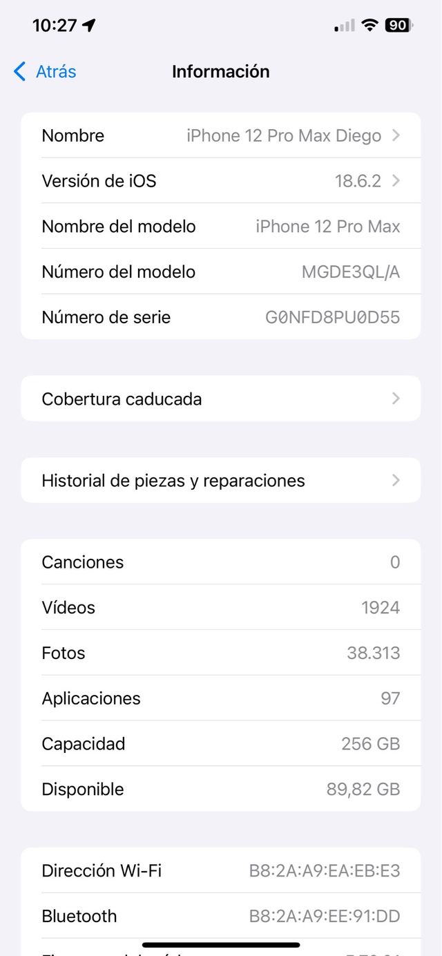 iPhone 12 Pro Max 256GB Dorado