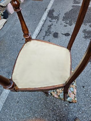 Coppia sedie milanesi antiche noce epoca 1870/80