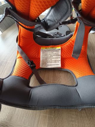 Mochila Portabebés Minimeis G4 Gris/naranja