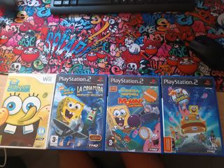 Juegos PS2 y Wii Bob Esponja