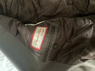 Chaqueta Americana Emilio Tucci Marrón Rayas