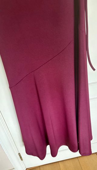 Vestido de fiesta granate